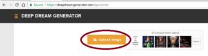 Deep Dream generator: Deep style upload image